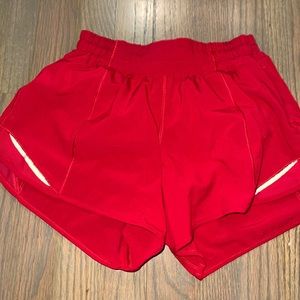 Red lululemon Hotty Hots size 2!